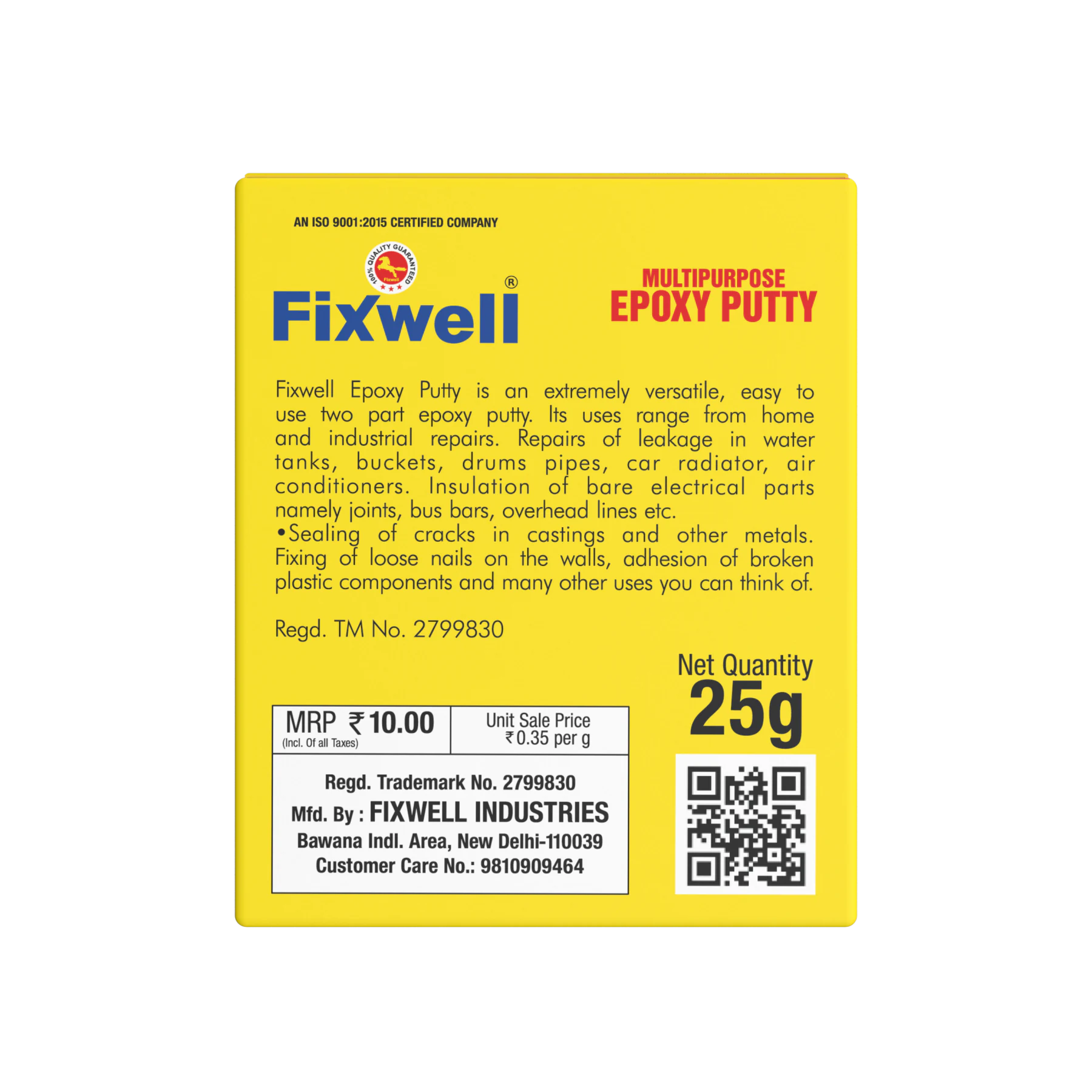 FIXWELL EPOXY PUTTY 10 MRP thumbnail 5