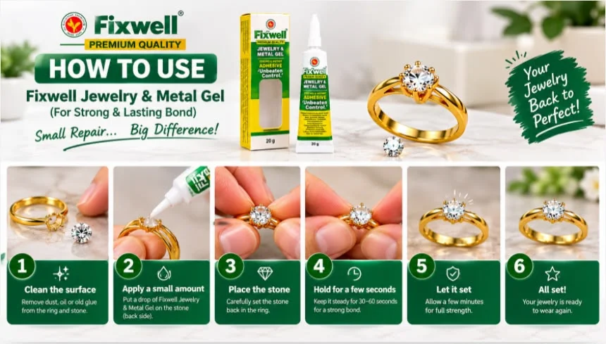 FIXWELL JEWELLERY METAL GEL how to use